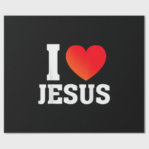 I Love Jesus Wrapping Paper