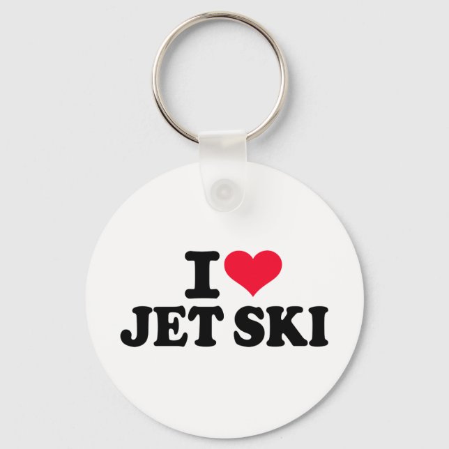 I love Jet ski Keychain (Front)