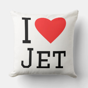 I love jet throw pillow