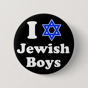I Love Jewish Boys 2 Inch Round Button