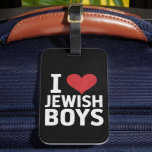 I Love Jewish Boys I Heart Jewish Boys Hanukkah Luggage Tag<br><div class="desc">I Love Jewish Boys I Heart Jewish Boys Hanukkah</div>