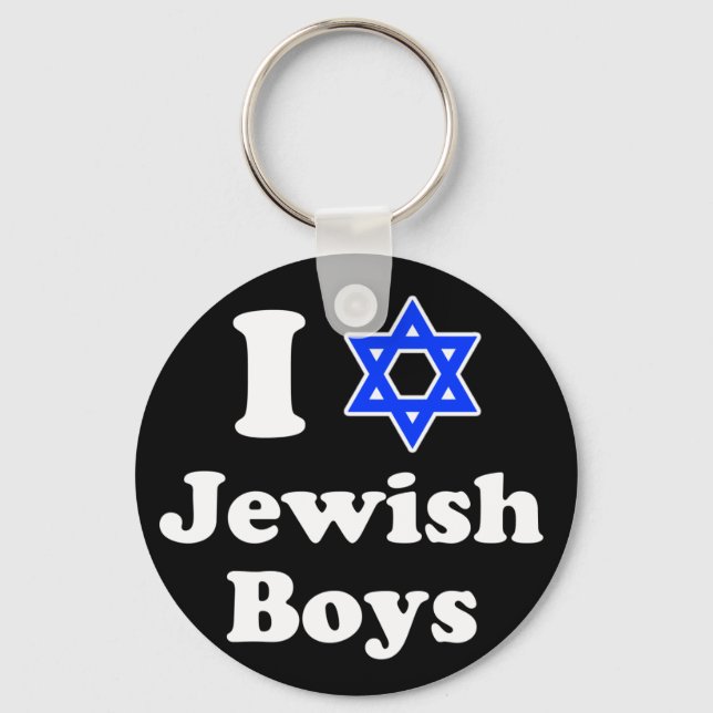 I Love Jewish Boys Keychain (Front)