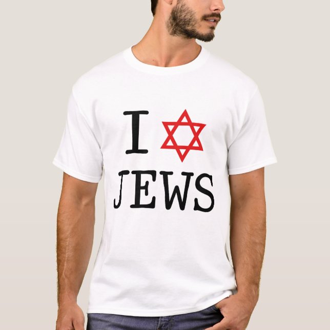 I Love Jews T-Shirt (Front)