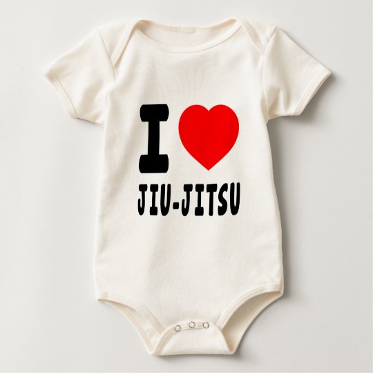 I Love Jiu-Jitsu Baby Bodysuit