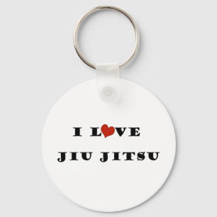 I Love Jiu Jitsu.png Keychain