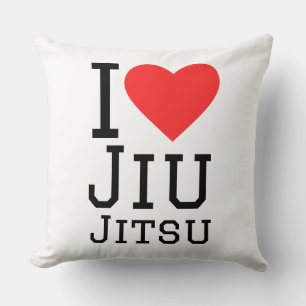 I love Jiu jitsu Throw Pillow