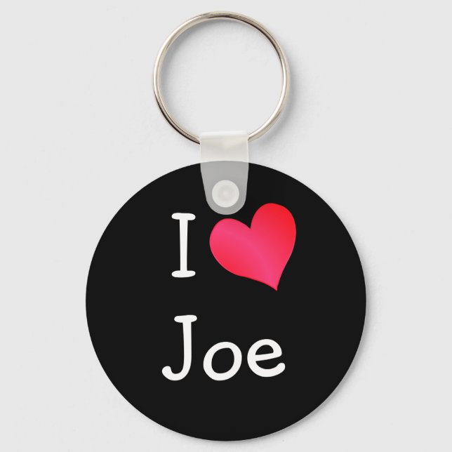 I Love Joe Keychain (Front)
