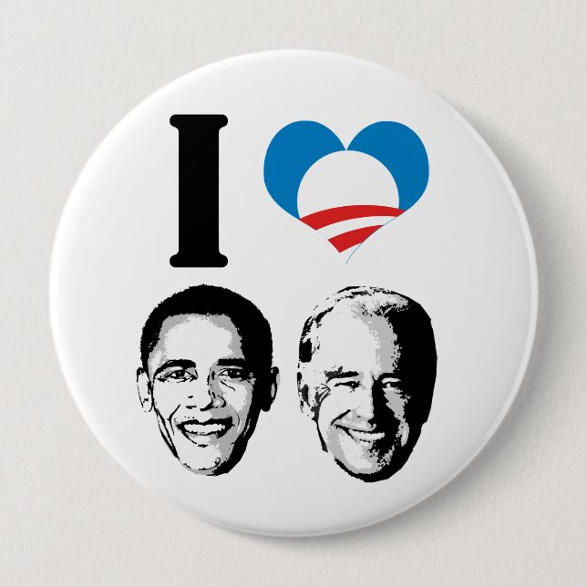 I Love Joebama 4 Inch Round Button (Front)