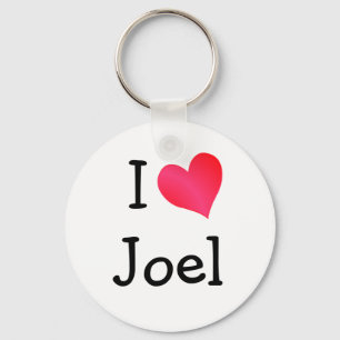 I Love Joel Keychain