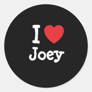I love Joey heart T-Shirt Classic Round Sticker