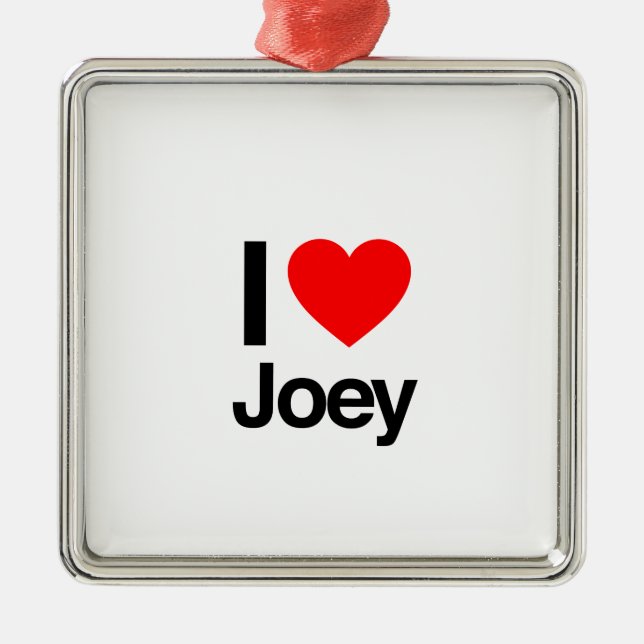 i love joey metal ornament (Front)