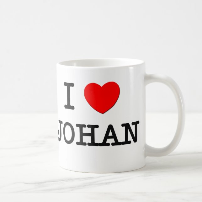 I Love Johan Coffee Mug (Right)