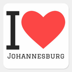 I love Johannesburg  Square Sticker