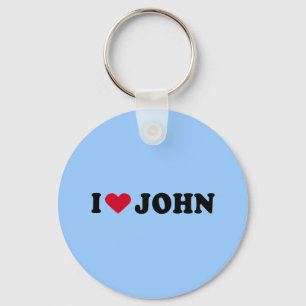 I LOVE JOHN KEYCHAIN