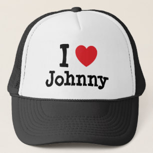 I love Johnny heart T-Shirt Trucker Hat