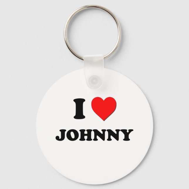 I love Johnny Keychain (Front)