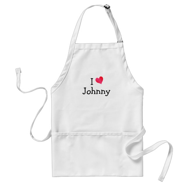 I Love Johnny Standard Apron (Front)