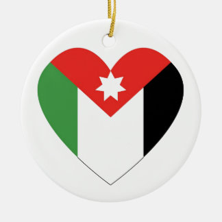 I Love Jordan Ceramic Ornament