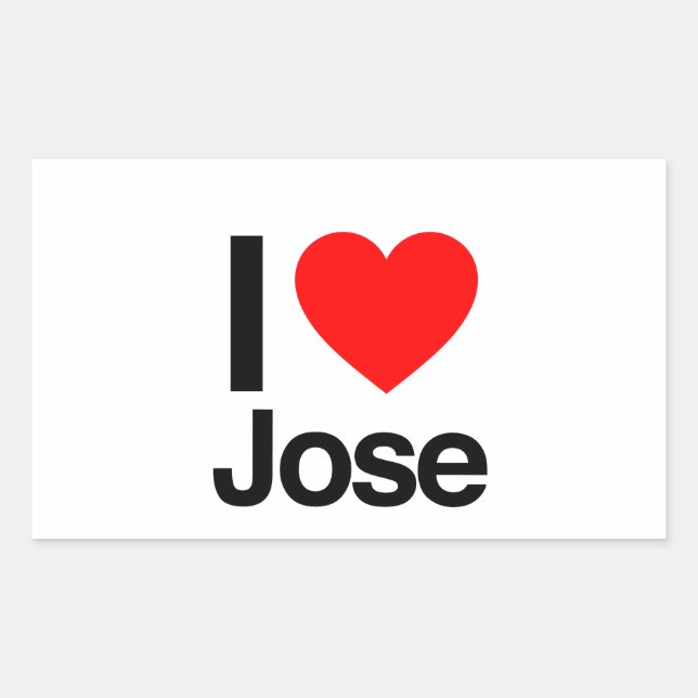 i love jose sticker (Front)