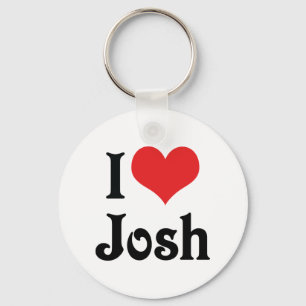 I Love Josh Keychain
