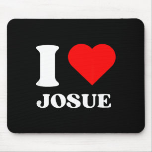 I Love Josue I Heart Josue Name Y2k Valentines Day Mouse Pad