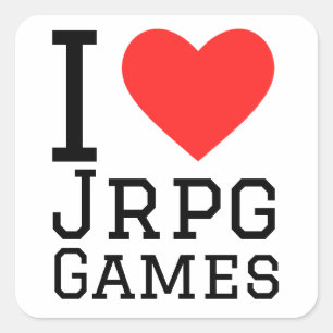 I love jrpg games  square sticker