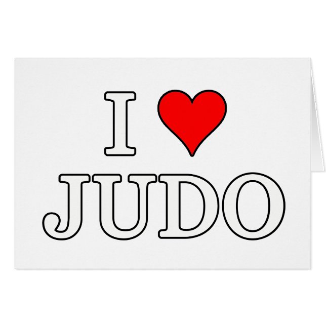 I Love Judo (Front Horizontal)