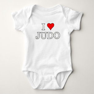 I Love Judo Baby Bodysuit