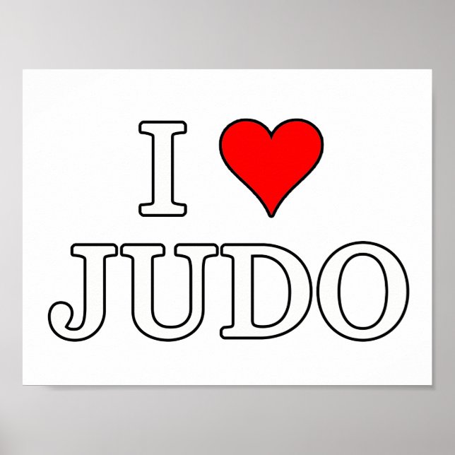 I Love Judo Poster (Front)