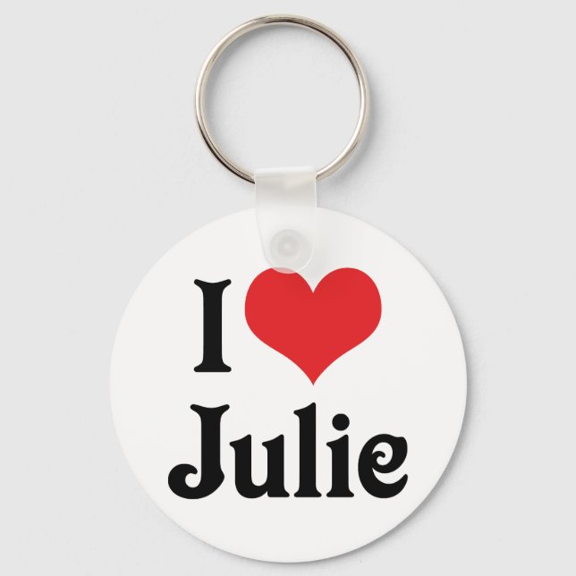 I Love Julie Keychain (Front)