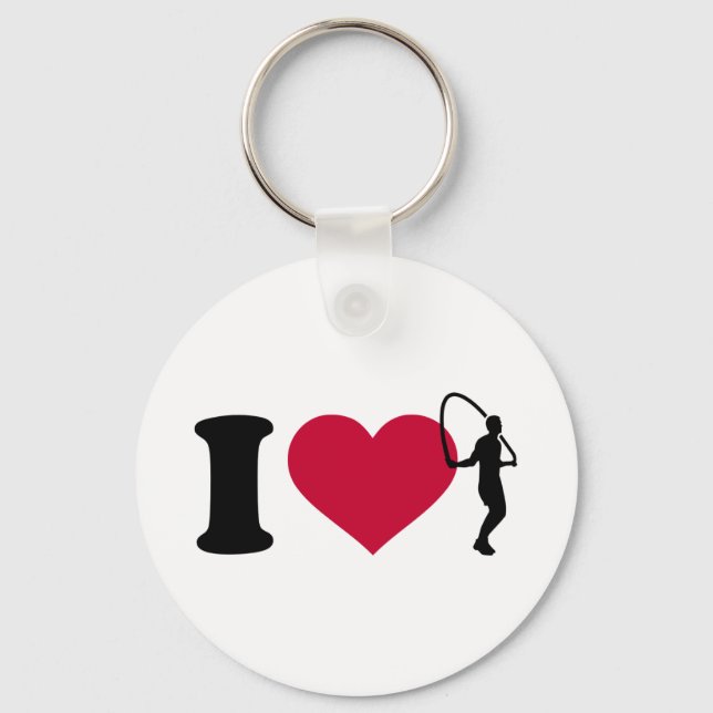 I love Jump rope Keychain (Front)