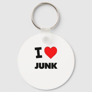 I Love Junk Keychain