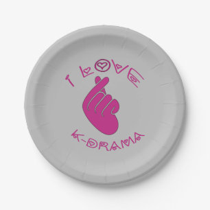 I love K-DRAMA        Paper Plate