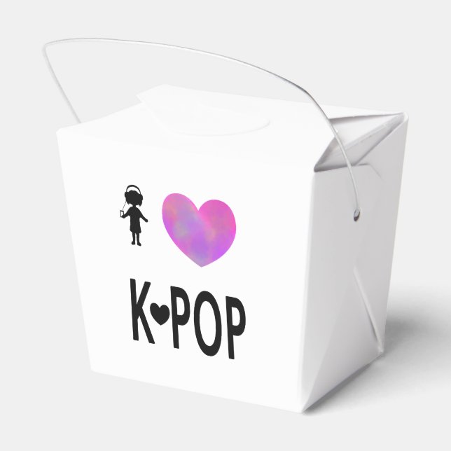 I love K-pop Favor Box (Back Side)