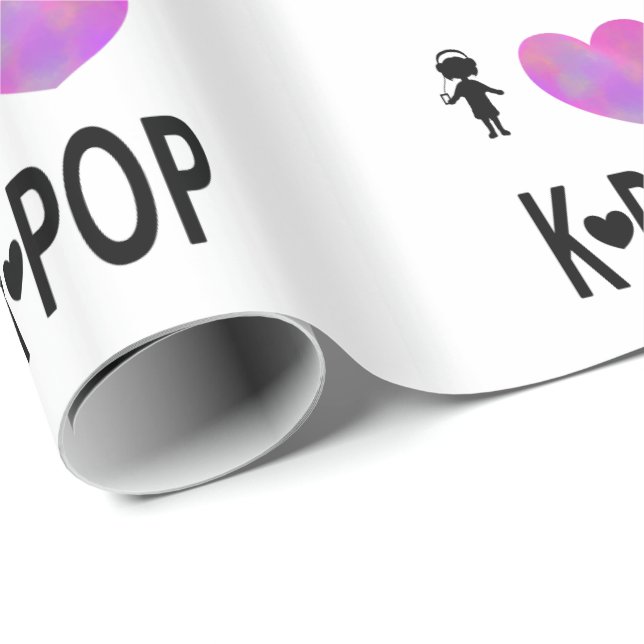 I love K-pop Wrapping Paper (Roll Corner)