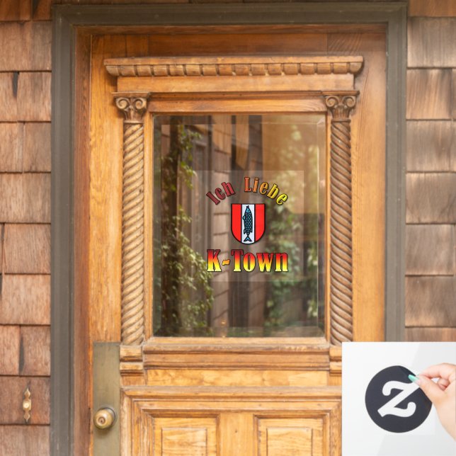 I love K-Town Window Cling (Home Door)