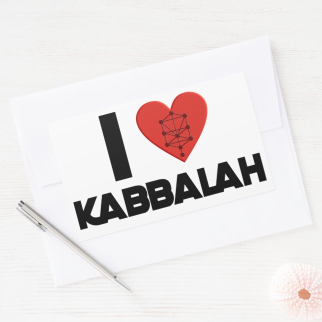 I love Kabbalah Sticker (Envelope)