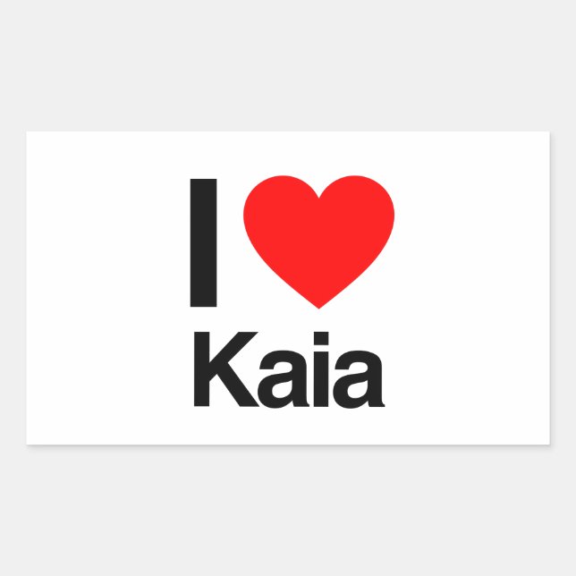i love kaia sticker (Front)