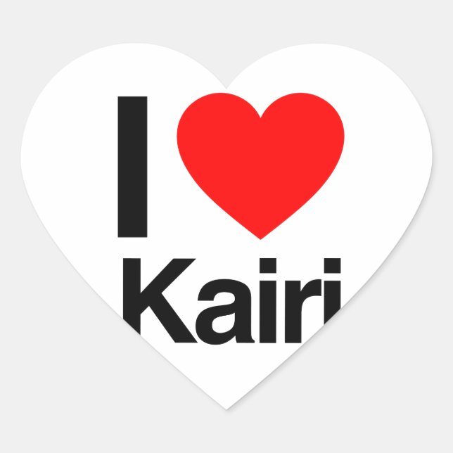 i love kairi heart sticker (Front)