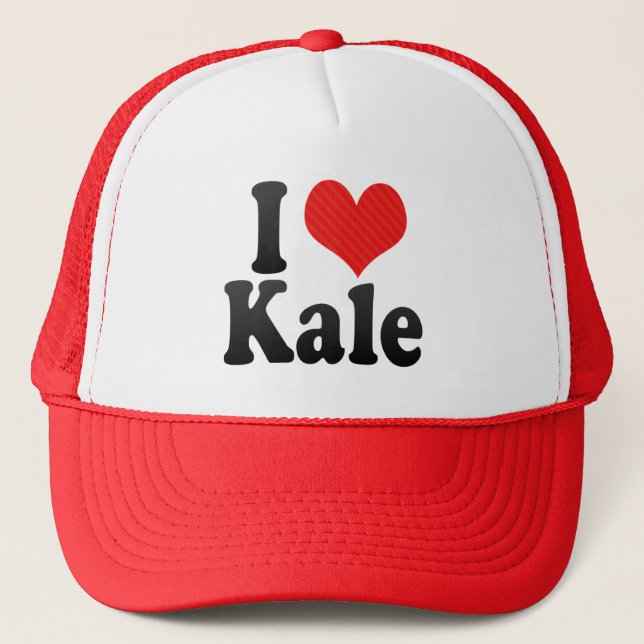 I Love Kale Trucker Hat (Front)