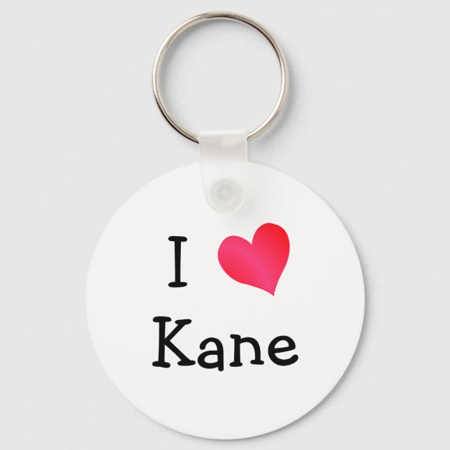 I Love Kane Keychain (Front)