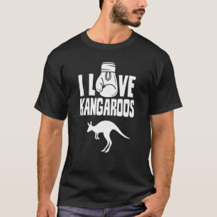 I Love Kangaroos Australia Animal  Kangaroo T-Shirt
