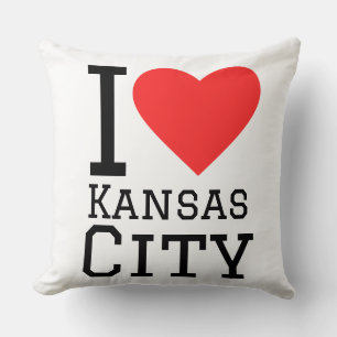 I love Kansas City Throw Pillow
