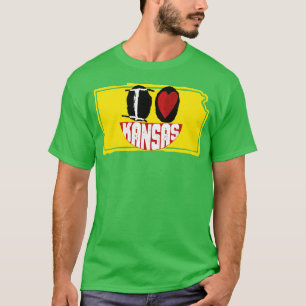 I Love Kansas I Heart Kansas Happy Face T-Shirt