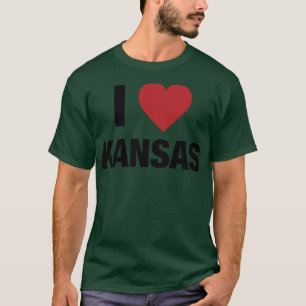 I Love Kansas State in America USA T-Shirt