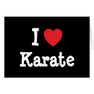 I love Karate heart custom personalized