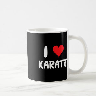 I Love Karate - Heart - Martial Arts Coffee Mug