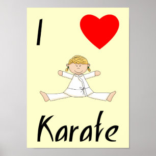 I Love Karate Poster
