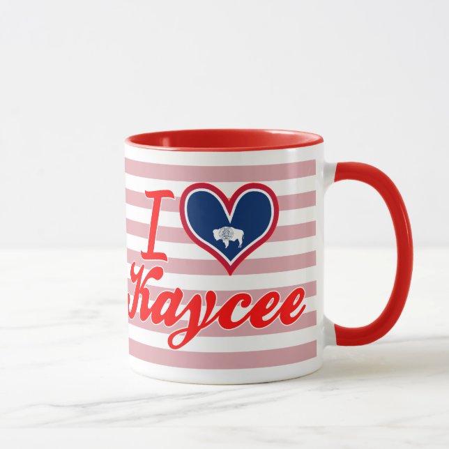 I Love Kaycee, Wyoming Mug (Right)