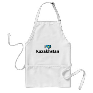I Love Kazakhstan Flag Standard Apron